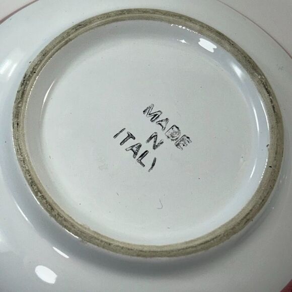 Italian Ceramic /Porcelain Made in Italy Set of 2 Bowls for Kids Chick and Bunny - Picture 8 of 12